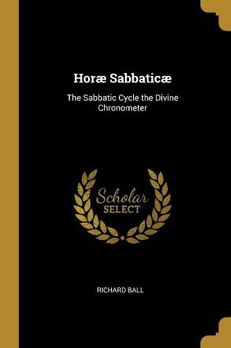 Cover image for Horae Sabbaticae