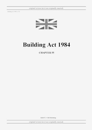 Cover image for Building Act 1984 (c. 55)