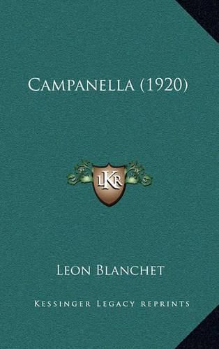 Cover image for Campanella (1920)