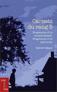 Cover image for Carnets du rang 5: Fragments d'un enracinement. Fragments d'un parcours.