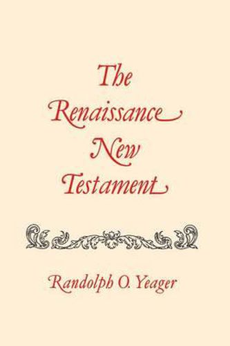 Cover image for Renaissance New Testament, The: Matthew 1-8