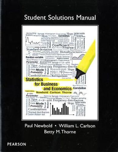 Cover image for Student Solutions Manual for Statistics for Business and Economics