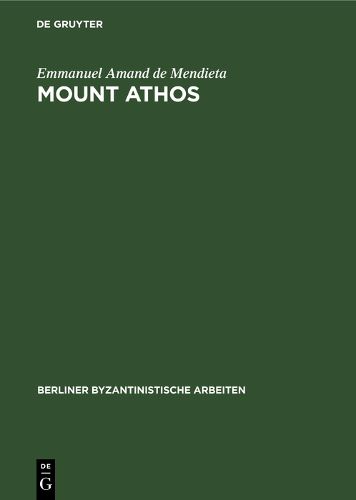 Cover image for Mount Athos