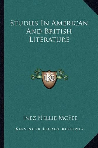 Studies in American and British Literature