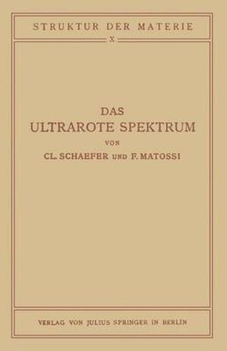 Cover image for Das Ultrarote Spektrum