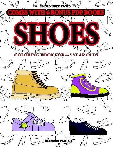 Cover image for Coloring Book for 4-5 Year Olds (Shoes)