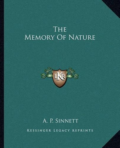 Cover image for The Memory of Nature