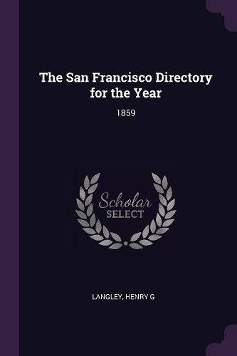 Cover image for The San Francisco Directory for the Year