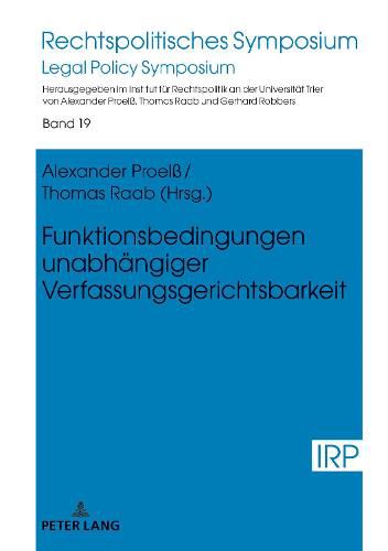 Cover image for Funktionsbedingungen Unabhaengiger Verfassungsgerichtsbarkeit