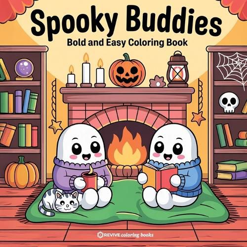 Cover image for Bold & Easy Spooky Buddies Coloring Book