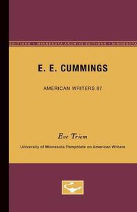 Cover image for E.E. Cummings - American Writers 87: University of Minnesota Pamphlets on American Writers