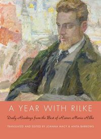 Cover image for A Year with Rilke: Daily Readings from the Best of Rainer Maria Rilke