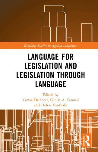 Cover image for Language for Legislation and Legislation through Language