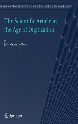 Cover image for The Scientific Article in the Age of Digitization