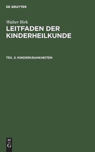 Cover image for Kinderkrankheiten