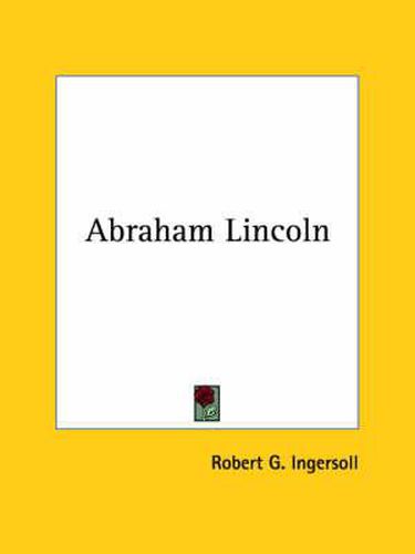 Cover image for Abraham Lincoln