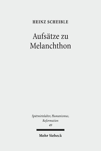 Cover image for Aufsatze zu Melanchthon