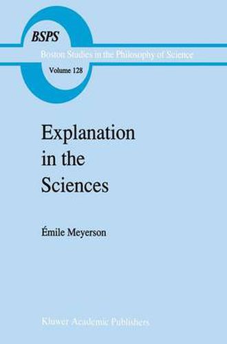 Cover image for Explanation in the Sciences