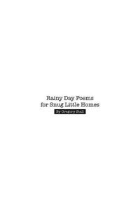 Cover image for Rainy Day Poems for Snug Little Homes