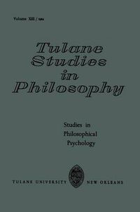 Cover image for Studies in Philosophical Psychology