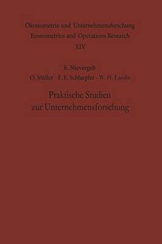 Cover image for Praktische Studien Zur Unternehmensforschung