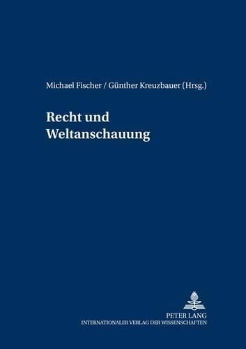 Cover image for Recht Und Weltanschauung