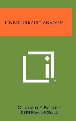 Cover image for Linear Circuit Analysis