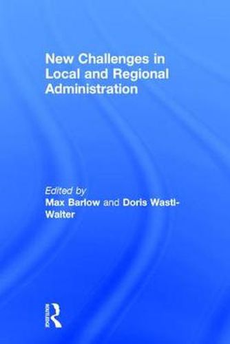 Cover image for New Challenges in Local and Regional Administration