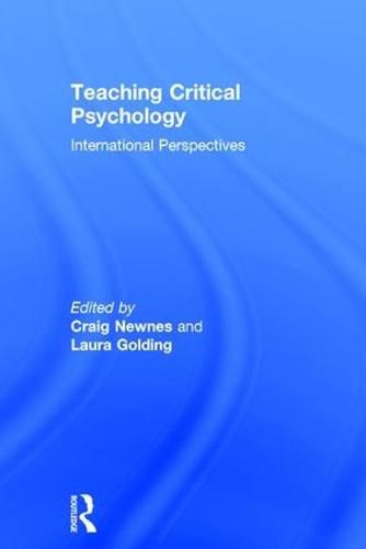 Cover image for Teaching Critical Psychology: International Perspectives