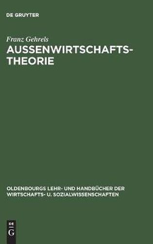 Cover image for Aussenwirtschaftstheorie