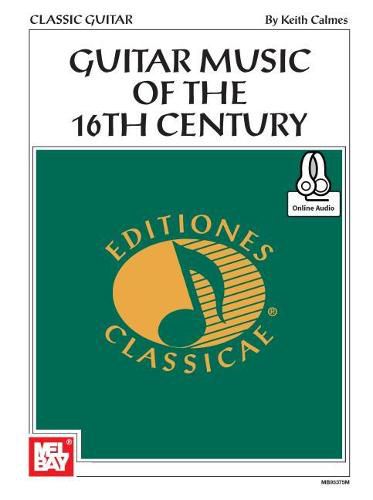 Cover image for Guitar Music Of The 16Th Century With Online Audio
