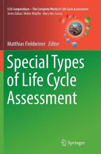 Cover image for Special Types of Life Cycle Assessment