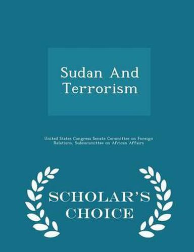 Cover image for Sudan and Terrorism - Scholar's Choice Edition