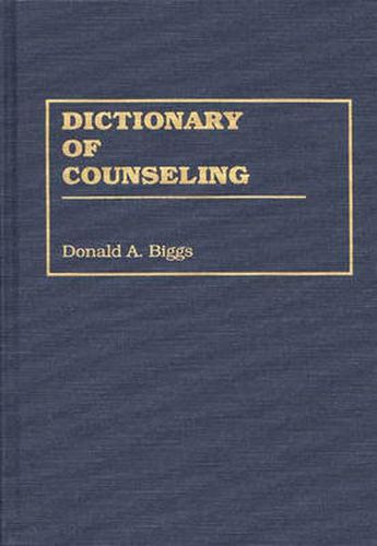 Cover image for Dictionary of Counseling