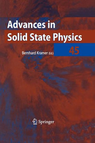 Cover image for Advances in Solid State Physics 45