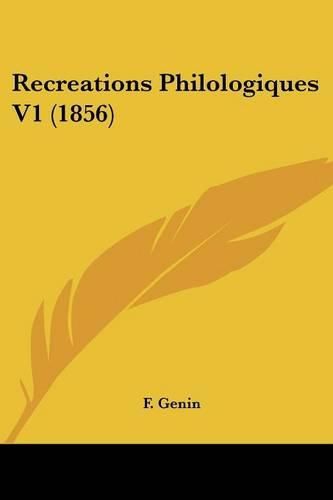 Recreations Philologiques V1 (1856)