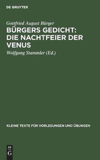 Cover image for Burgers Gedicht: Die Nachtfeier Der Venus