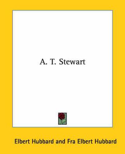 Cover image for A. T. Stewart