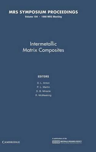 Cover image for Intermetallic Matrix Composites: Volume 194
