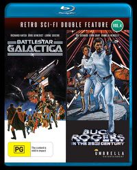 Cover image for Battlestar Galactica / Buck Rogers In The 25th Century | Retro SciFi Double Feature #4