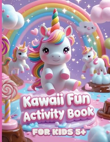 Cover image for Kawaii Fun Activity Book for Kids 5+