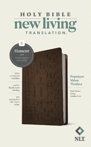 Cover image for NLT Premium Value Thinline Bible, Filament Edition, Brown