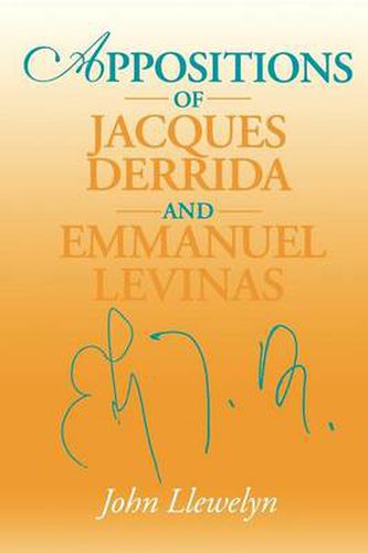 Cover image for Appositions of Jacques Derrida and Emmanuel Levinas