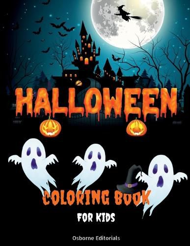 Cover image for Halloween Coloring Book For Kids