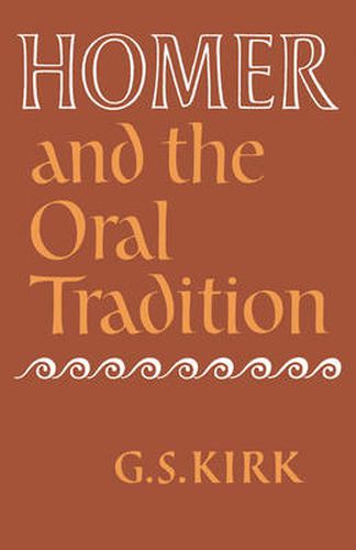 Cover image for Homer and the Oral Tradition