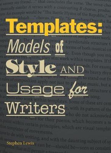 Cover image for Templates: A Guide to Writing Sentences