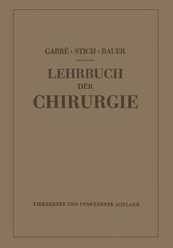 Lehrbuch Der Chirurgie