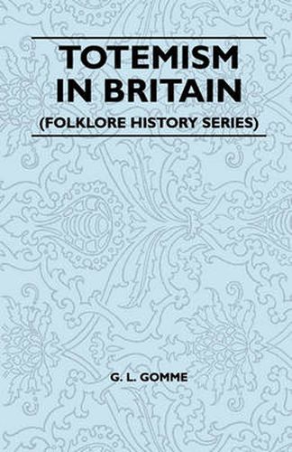 Cover image for Totemism In Britain (Folklore History Series)