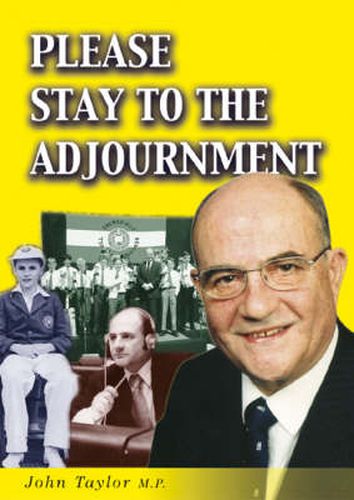 Cover image for Please Stay to the Adjournment