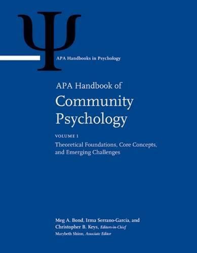 Cover image for APA Handbook of Community Psychology